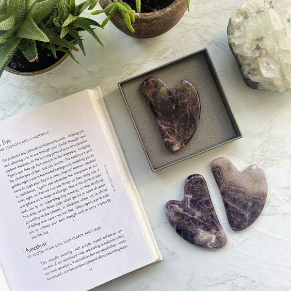 amethyst gua sha