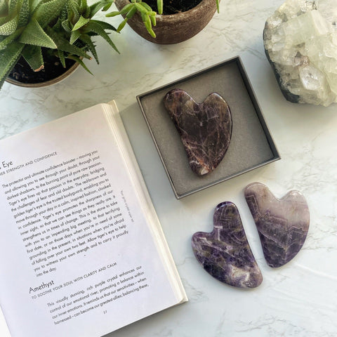 amethyst gua sha
