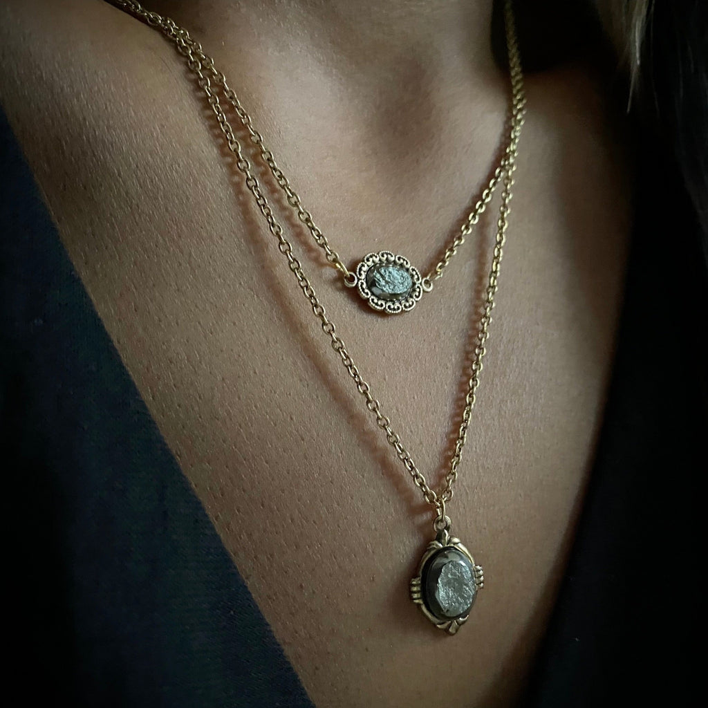only artisan pyrite necklaces
