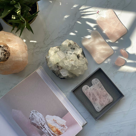 rose quartz gua sha
