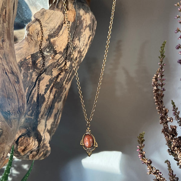aria sunstone necklace