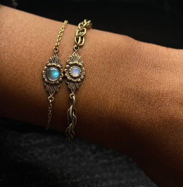 gold gemstone bracelets