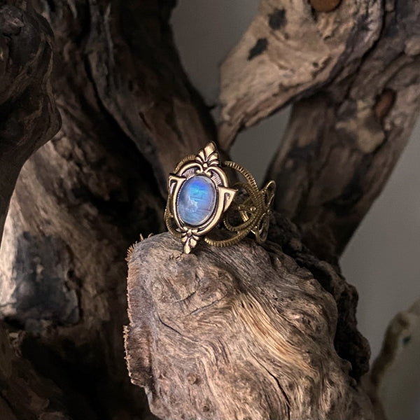 handmade moonstone ring