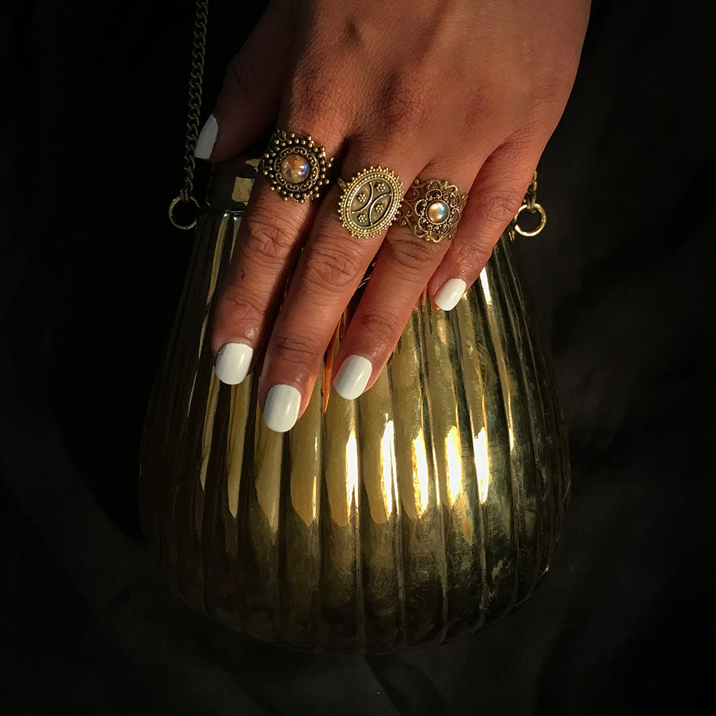 vintage gold bag