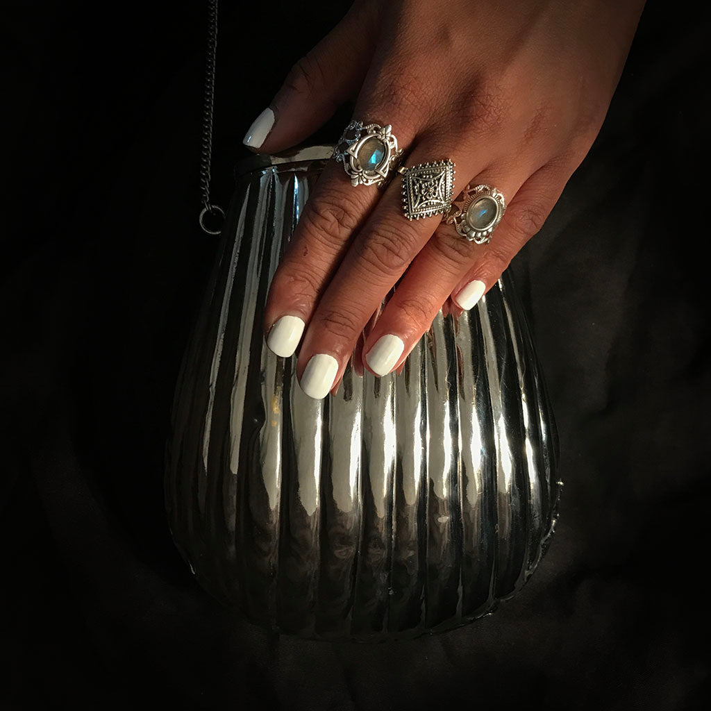 Silver vintage bag