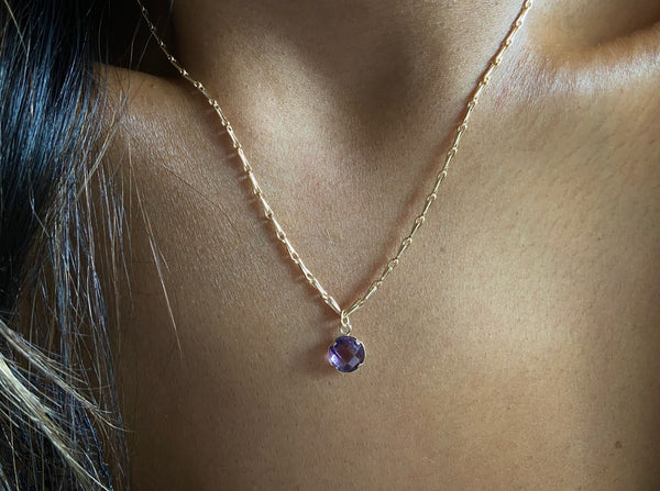 high quality amethyst necklace