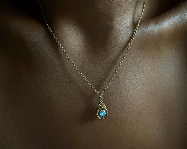ethiopian opal necklace