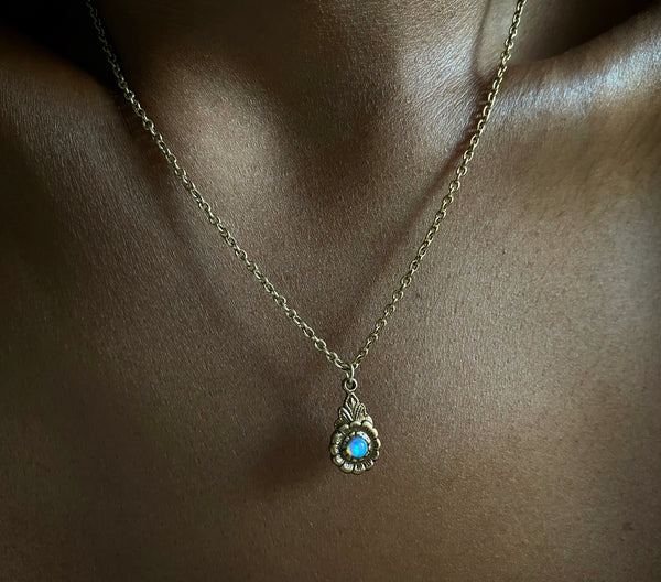 arabella fiery opal necklace