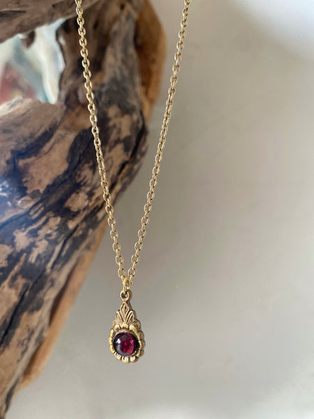 garnet necklace