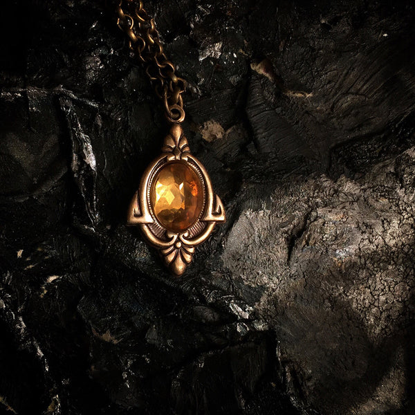 citrine pendant