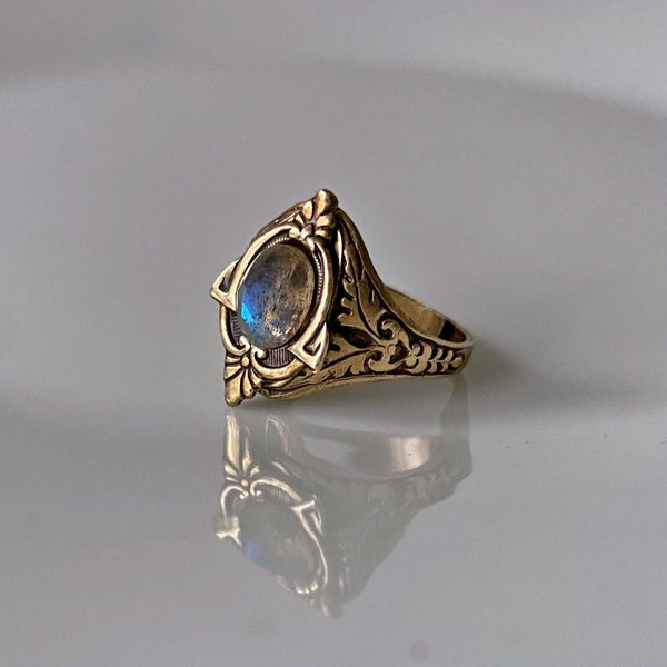 handmade labradorite ring