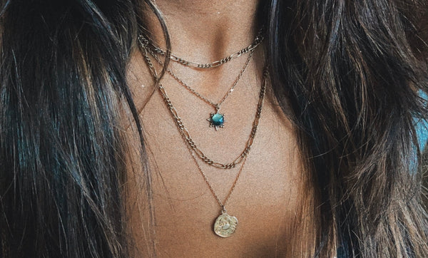 gold layering necklaces