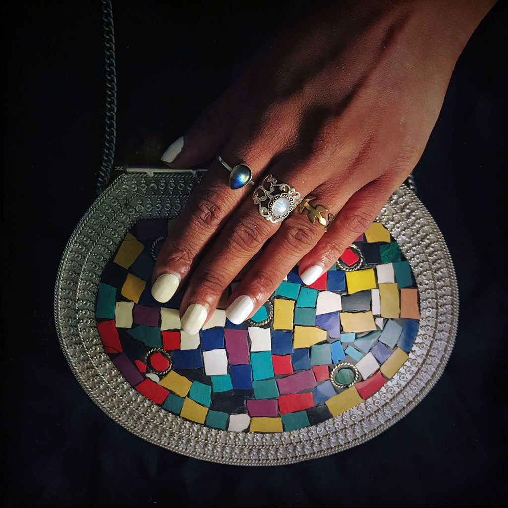 Cera Bohemian Metal Bag