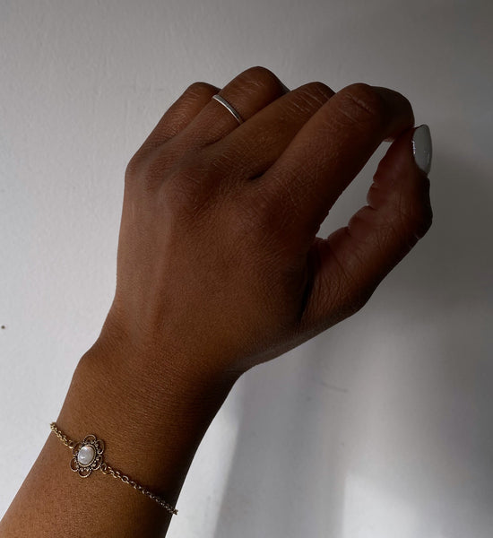 rainbow moonstone bracelet