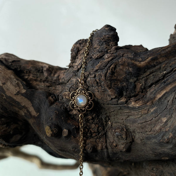 gold moonstone bracelet