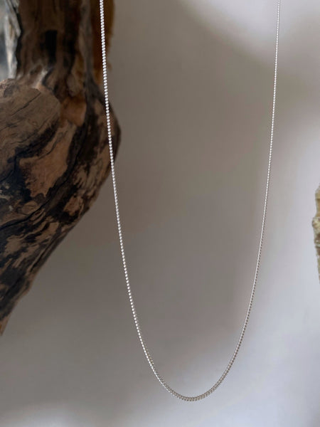 extra fine silver necklace
