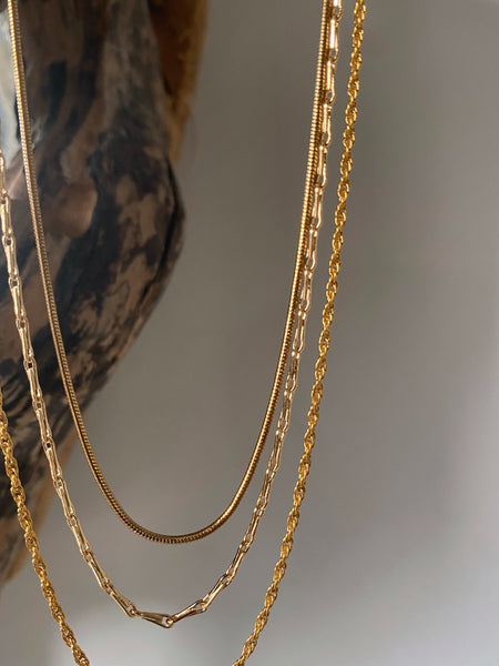 gold layering necklaces