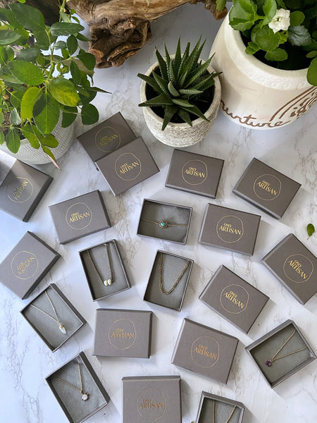 Ophelia Citrine Antique Gold Necklace