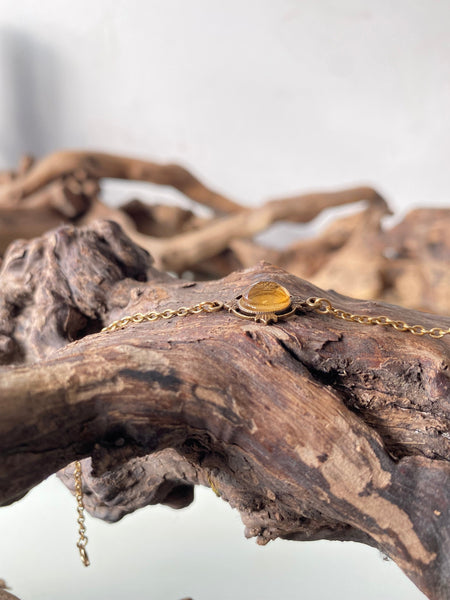 vintage citrine bracelet