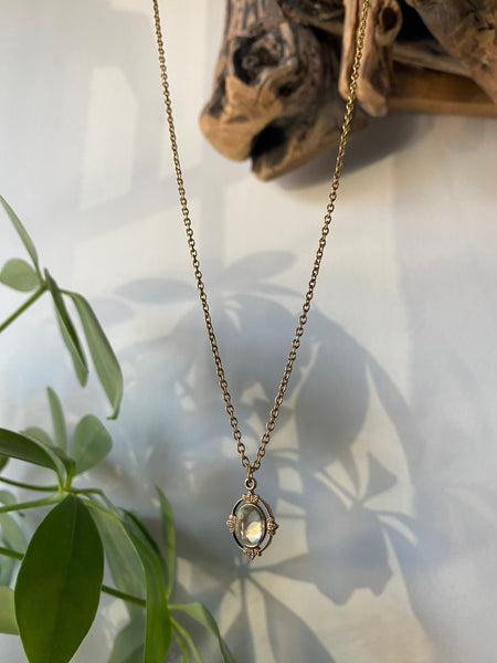 isla vintage topaz necklace