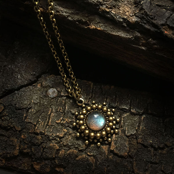 handmade labradorite necklace