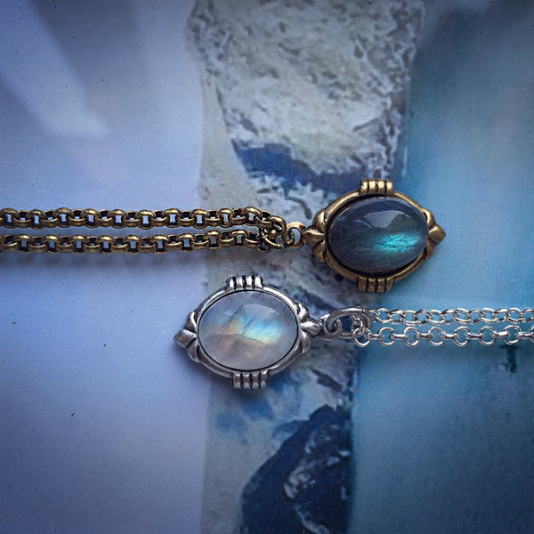 moonstone labradorite necklaces