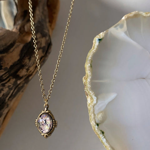 marya crackled amethyst necklace