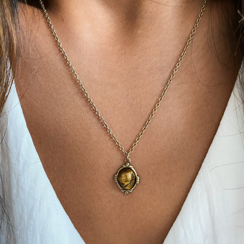 tiger eye necklace