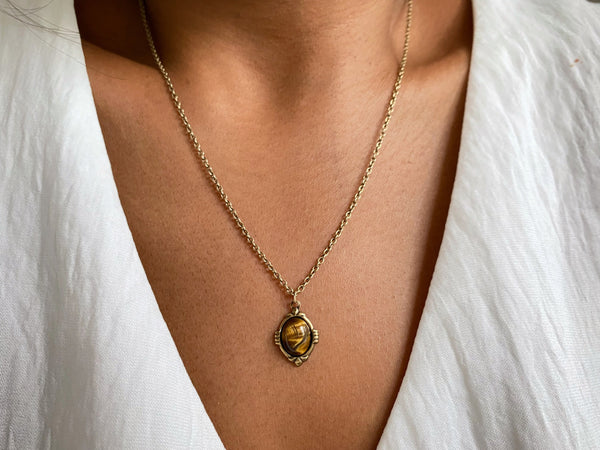 tiger eye pendant