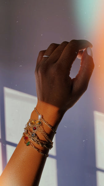Isla Antique Gold Citrine Bracelet