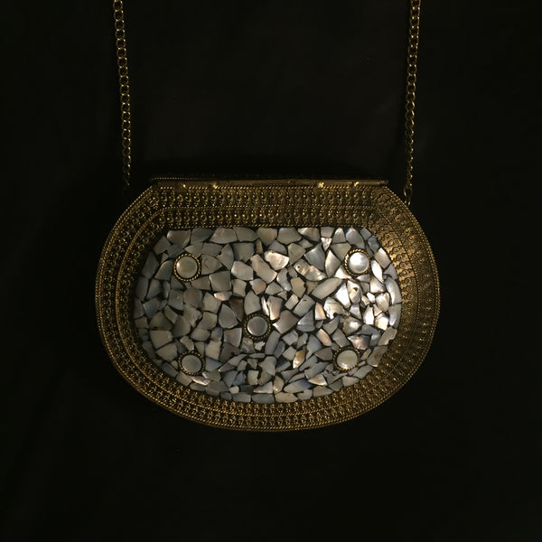 handmade metal clutch