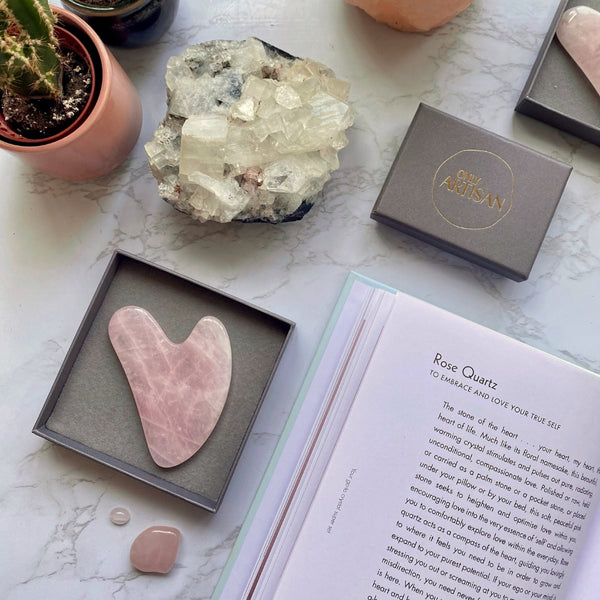 rose quartz gua sha