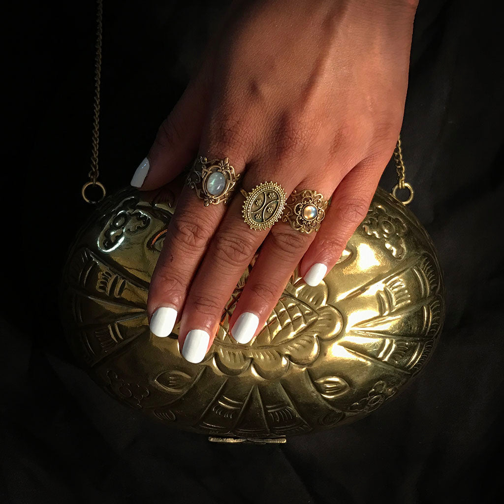Vintage brass bag