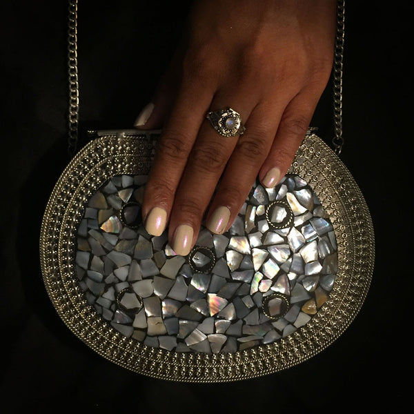 vintage pearl bag
