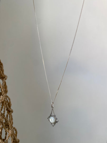 ophelia silver pearl necklace