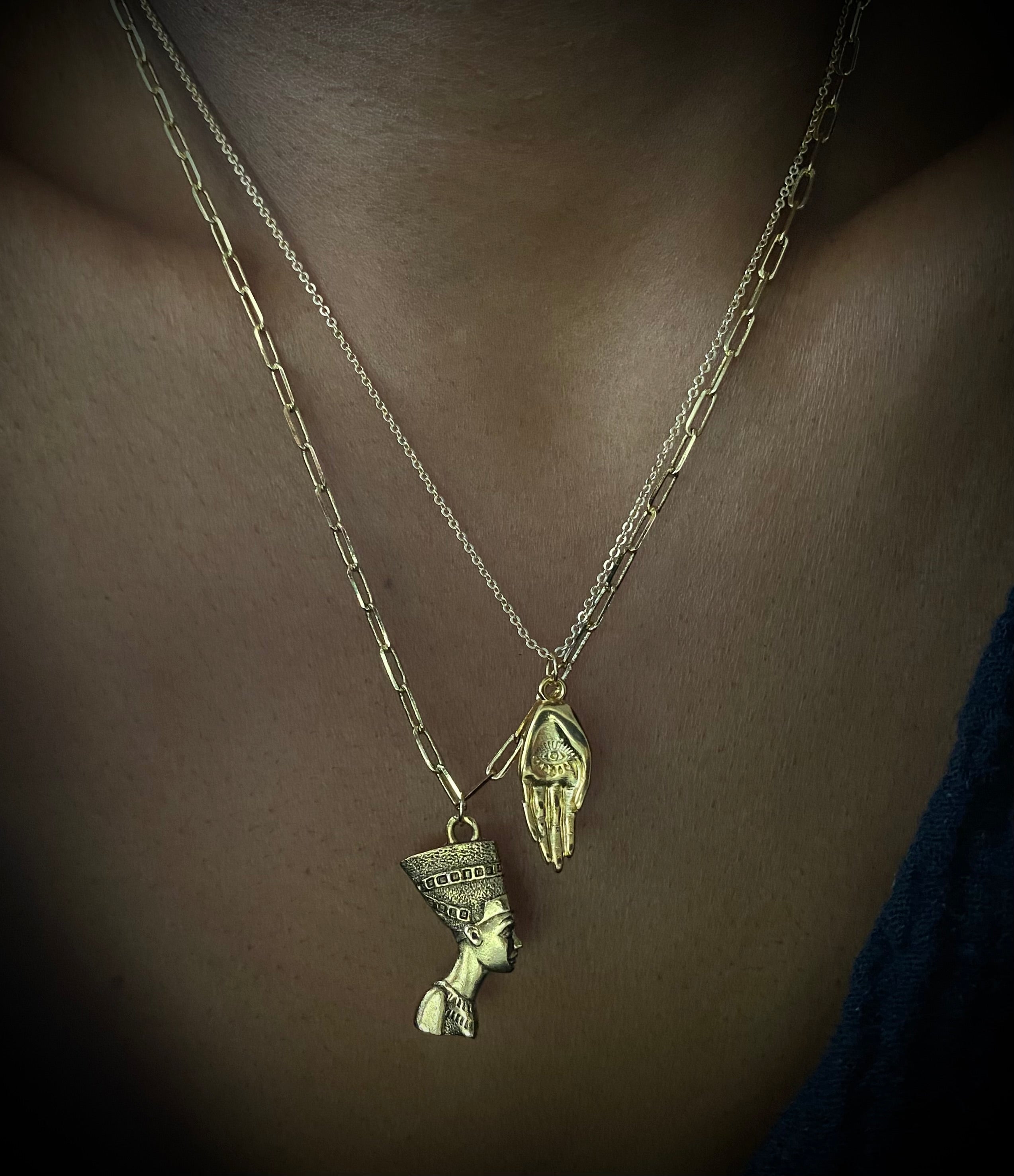 Nefertiti Gold Necklace