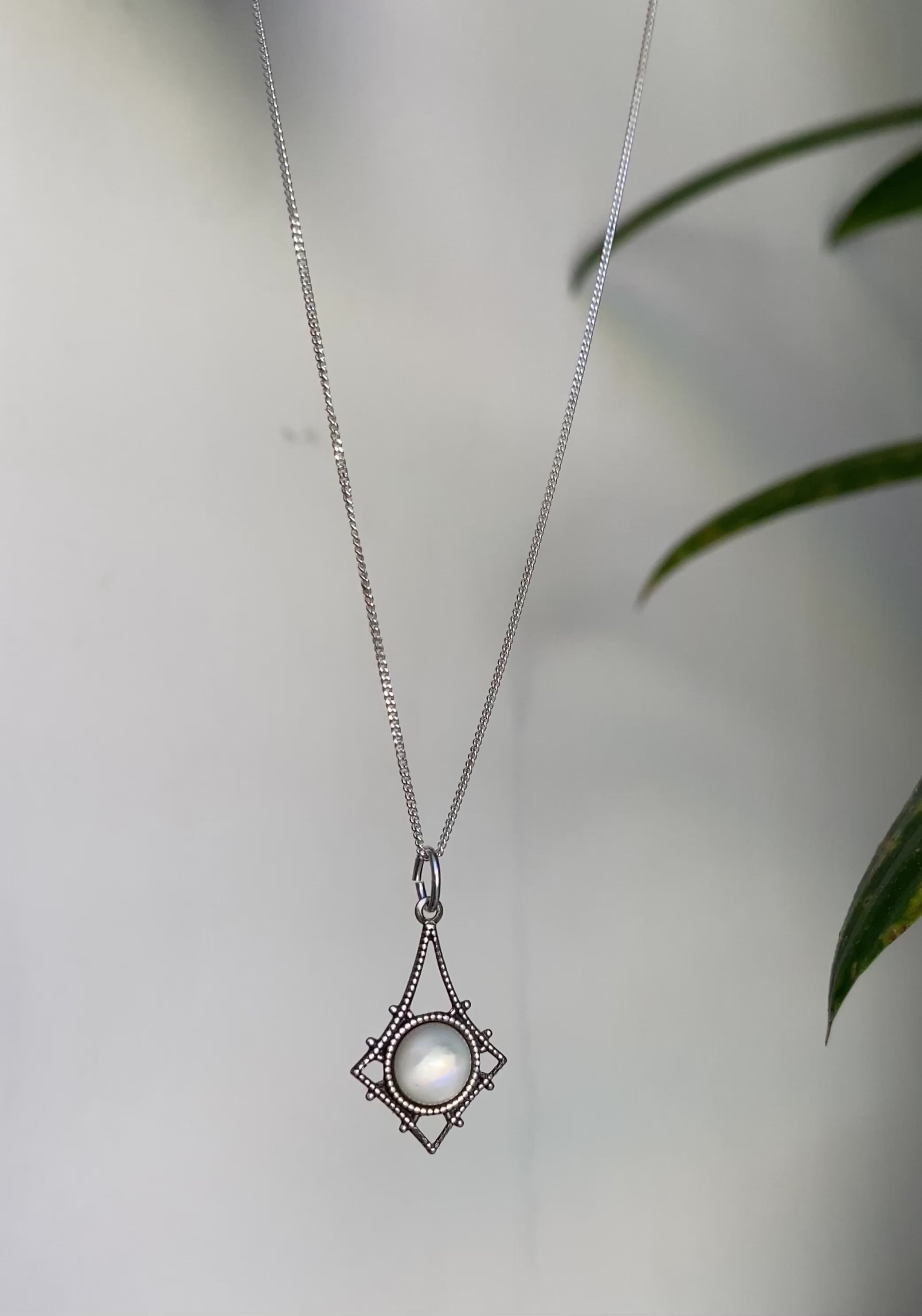 ophelia silver pearl necklace