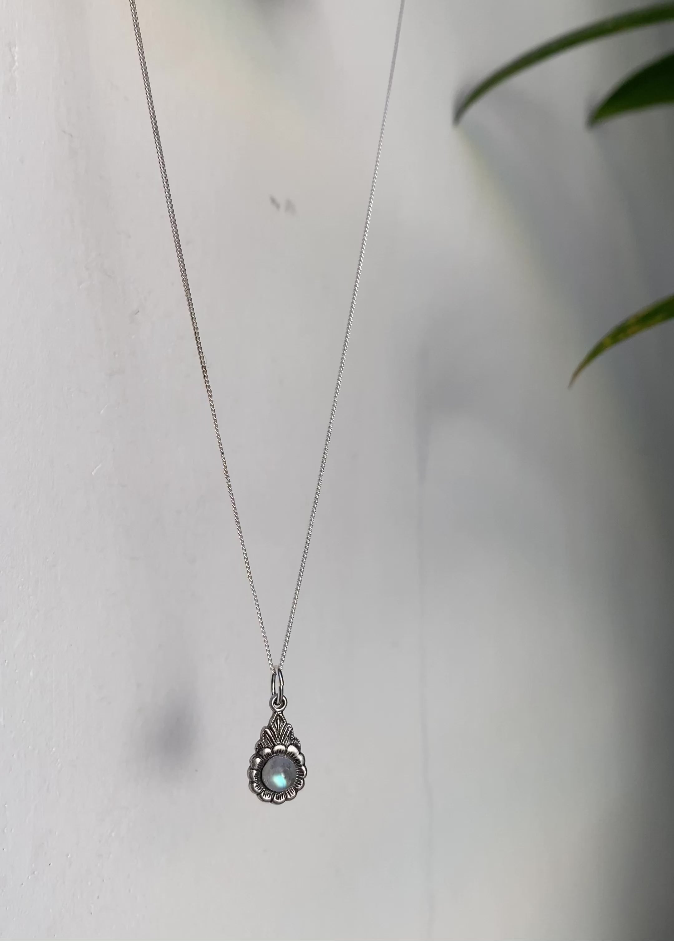 arabella rainbow moonstone necklace