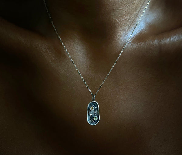 solar plexus heart chakra necklace