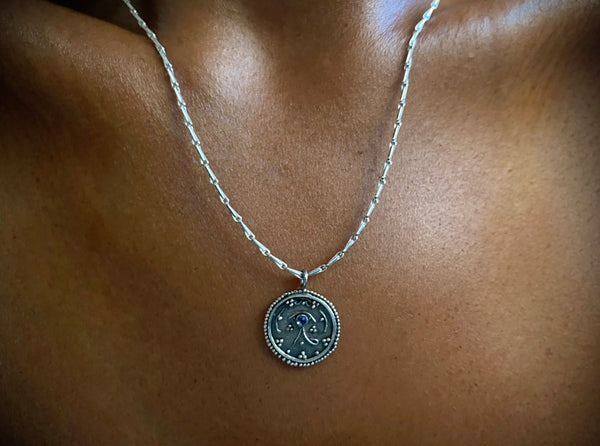 eye of horus tanzaite necklace