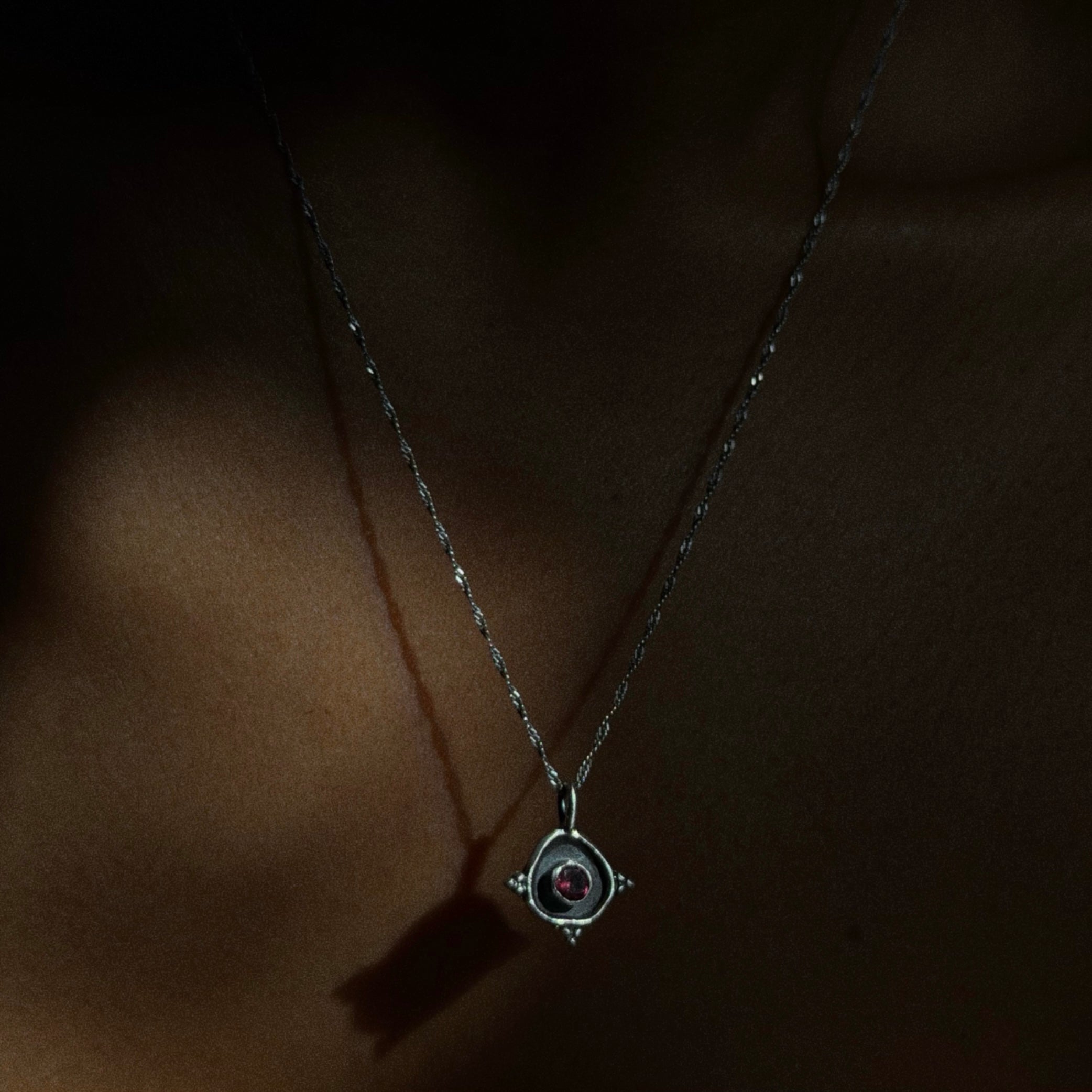 tourmaline sterling silver necklace