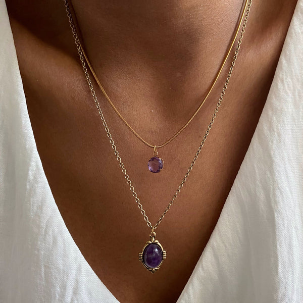 amethyst necklaces