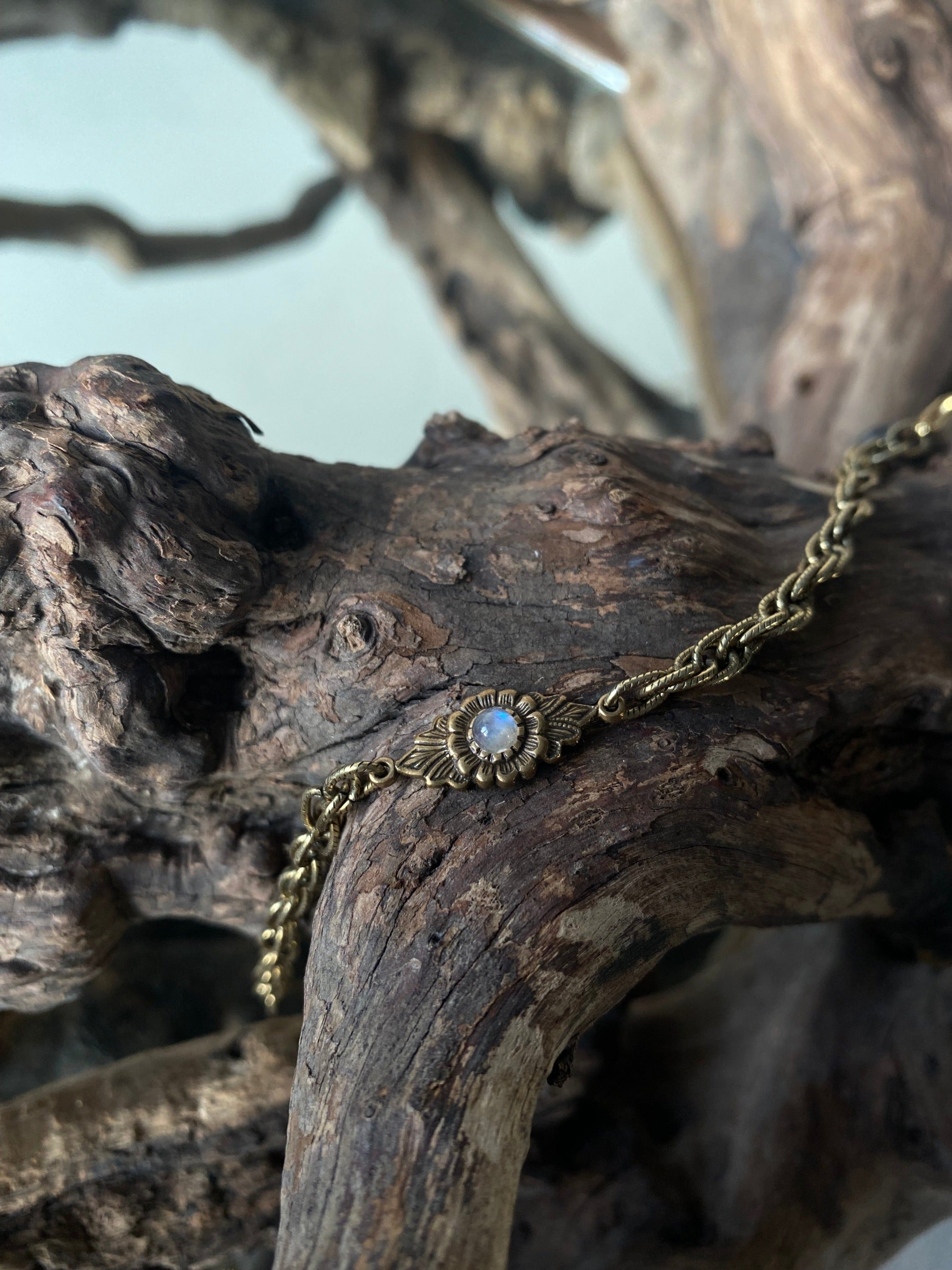 vintage moonstone bracelet