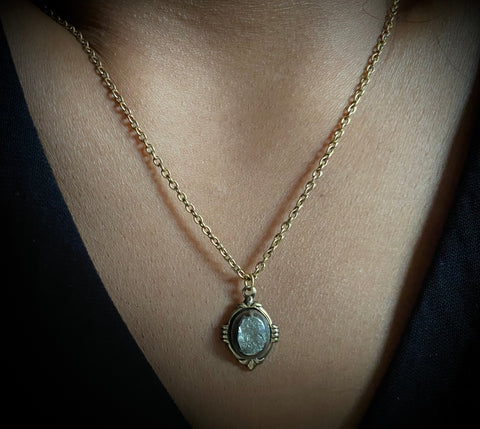 gold pyrite necklaces