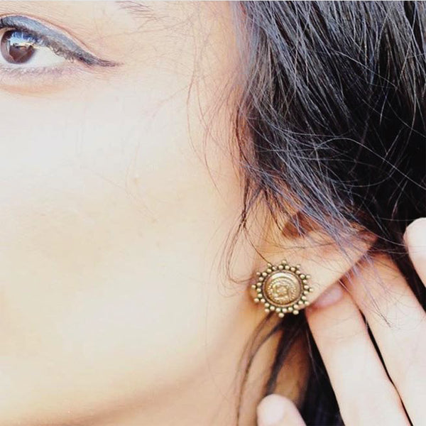antique brass earrings