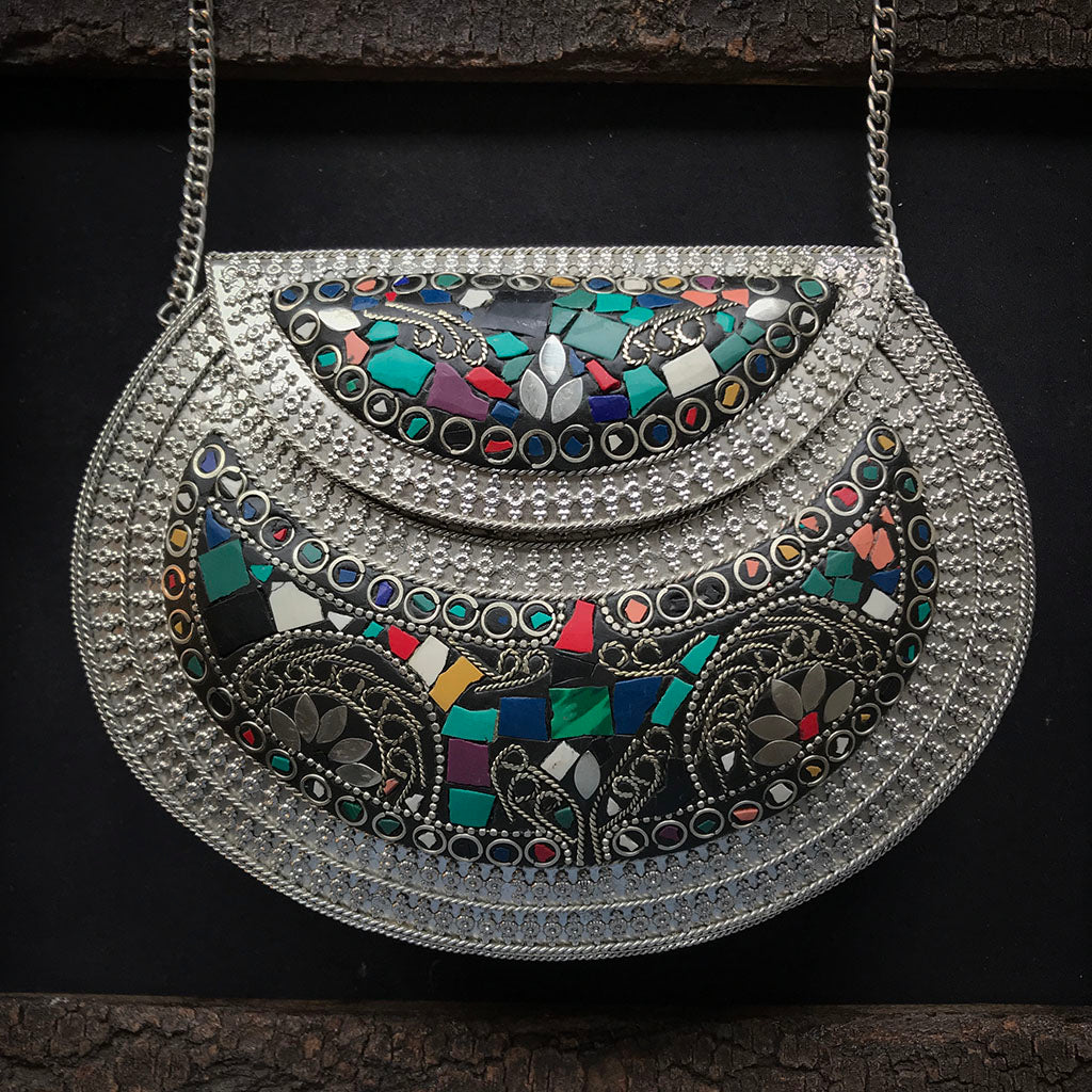 Cera Bohemian Metal Bag