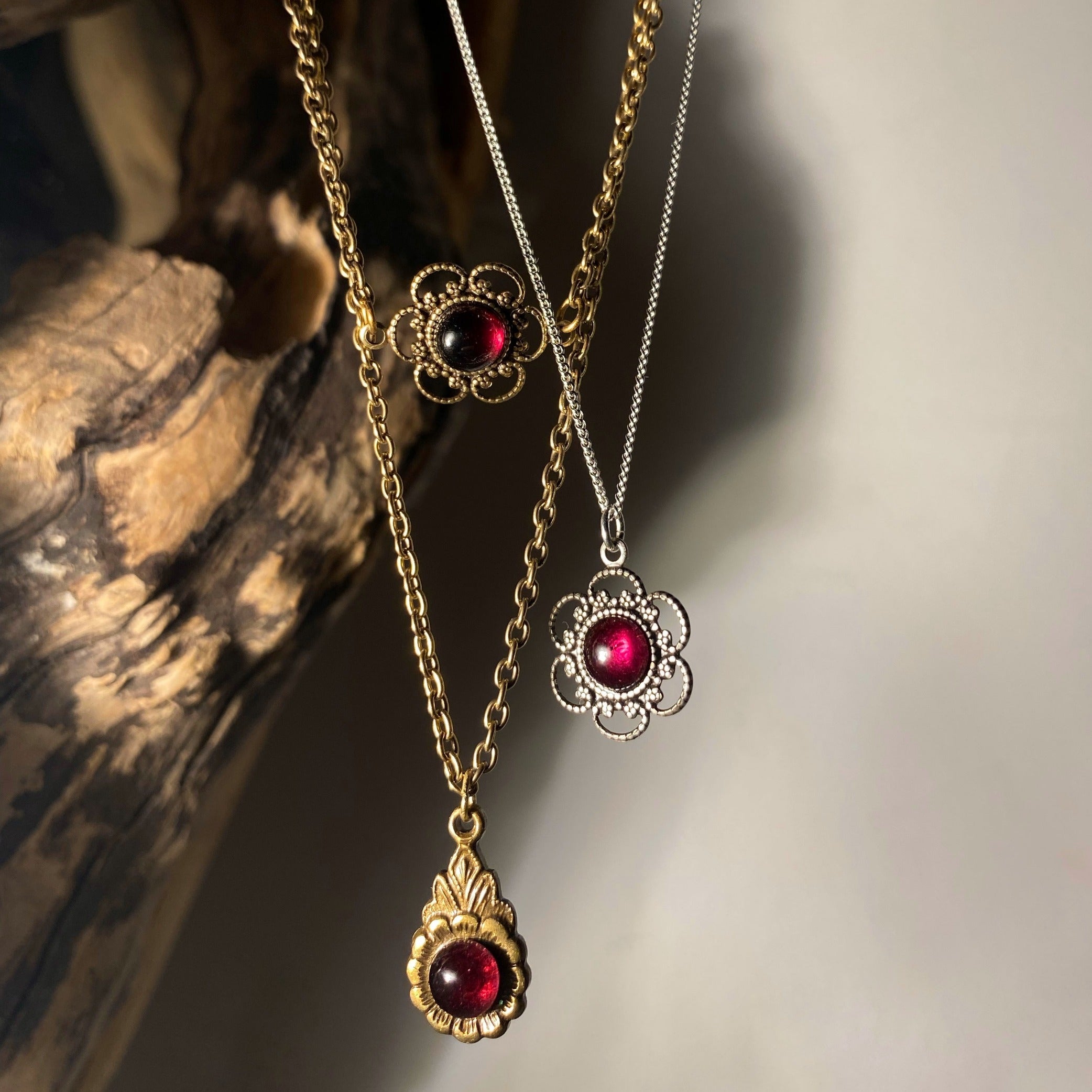 January birthstone necklaces