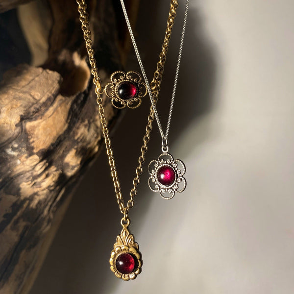 January birthstone necklaces