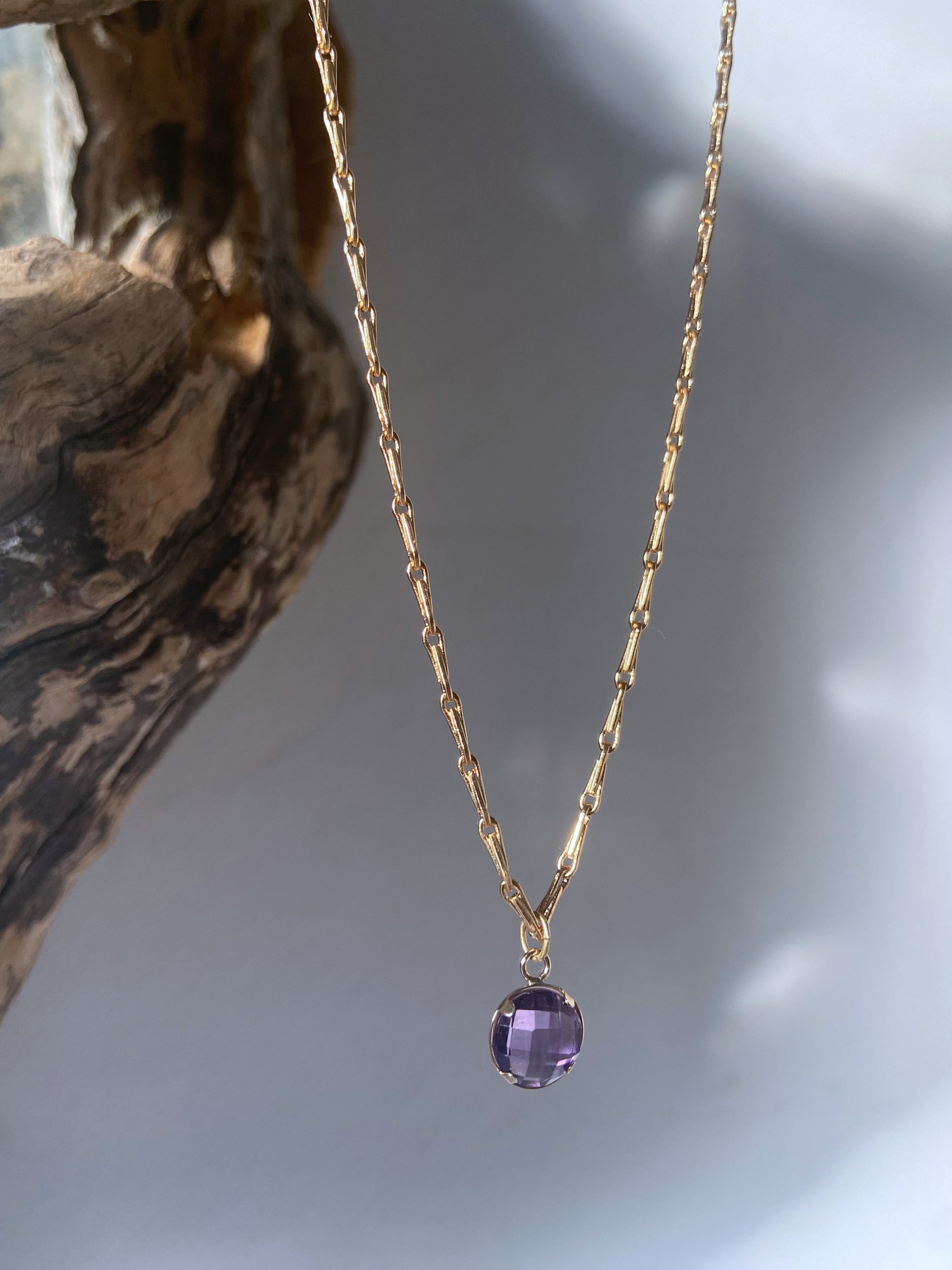 purple amethyst necklace