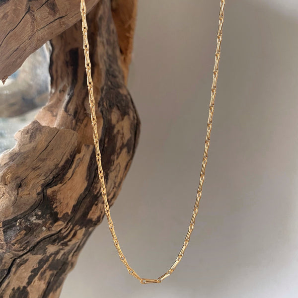gold barleycorn necklace